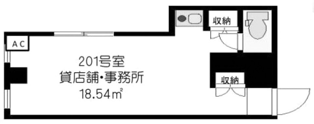 ドムスKビル201 間取り図