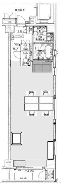 GREENPARK銀座デ・プレ1002 間取り図