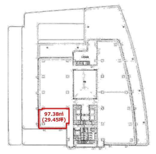 パシフィックマークス新宿パークサイド7F 間取り図