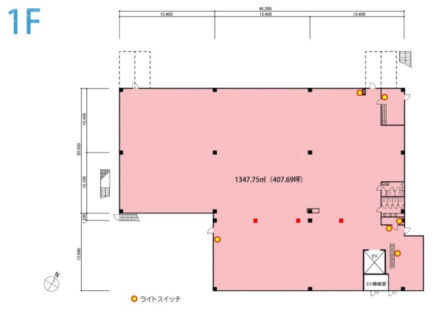 国立物流倉庫1F 間取り図