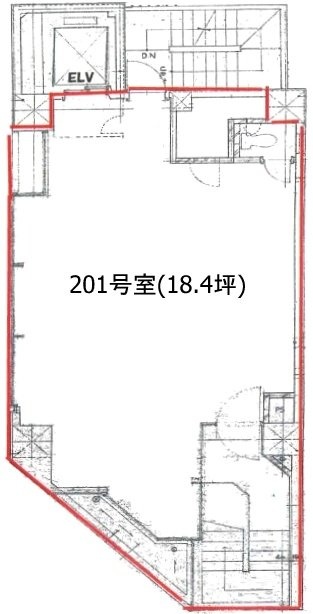 恩田セントラルビル201 間取り図