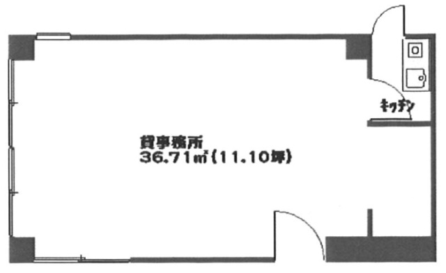 シャトレーヌ信濃町ビル102 間取り図