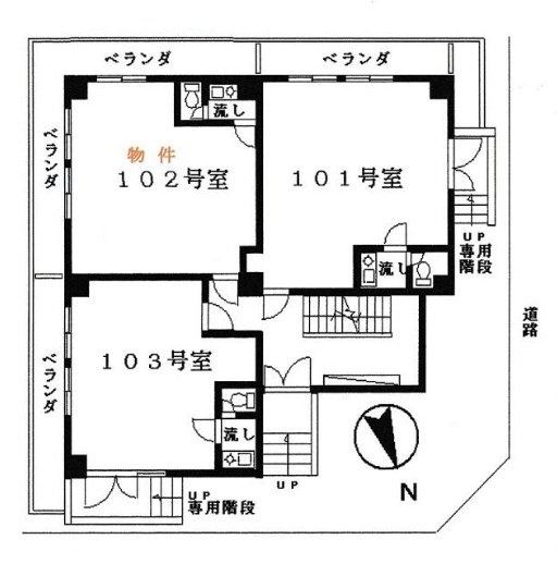 神宮前青山ビル102 間取り図