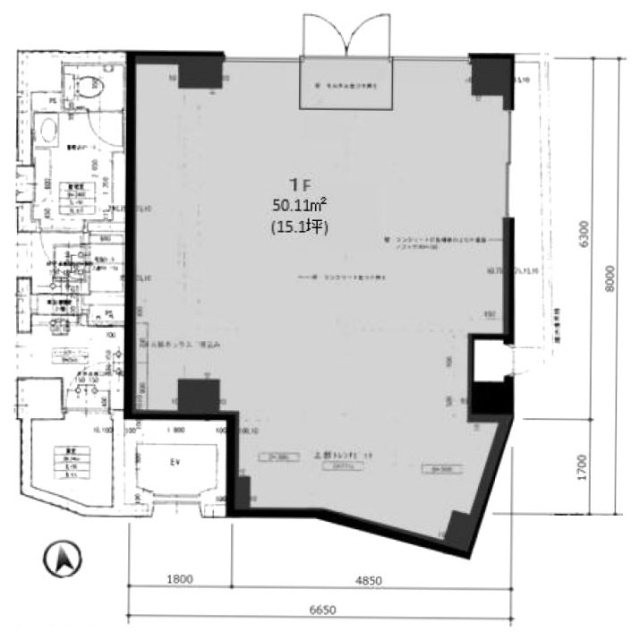 NAVI六本木ビル1F 間取り図