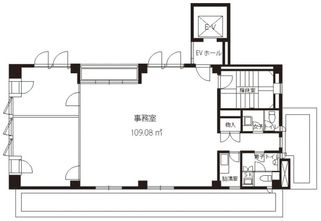 アイワビル5F 間取り図