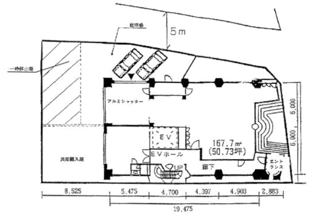 篠田ビル1F 間取り図