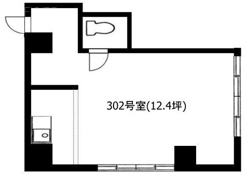 山岡ビル302 間取り図