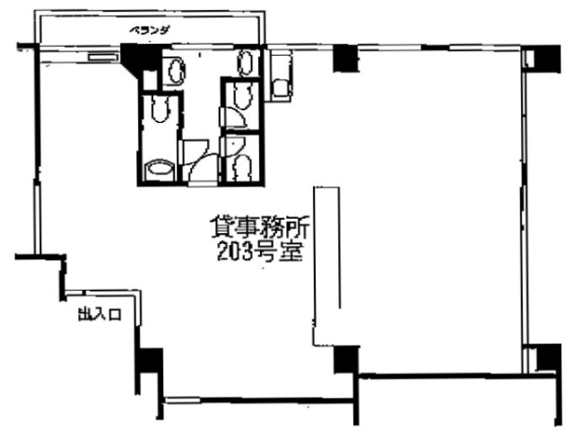 稲葉ビル203 間取り図