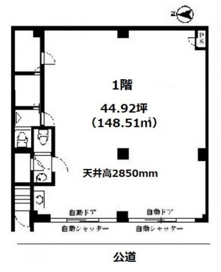 菊川会館ビル1F 間取り図