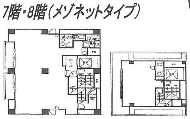 新川一丁目ビル7F～8F 間取り図