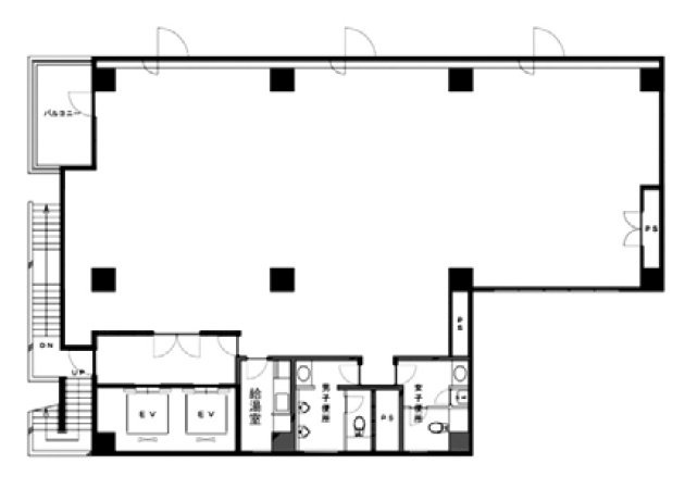 築地242ビル2F 間取り図