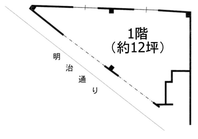 植松ビル1F 間取り図