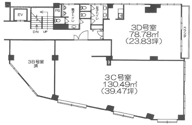 第1福島ビルC 間取り図