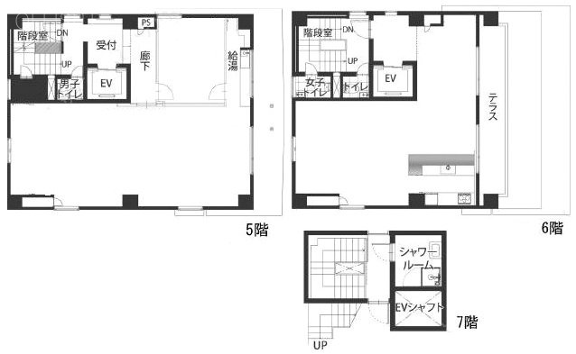 新富MSビル5F～7F 間取り図