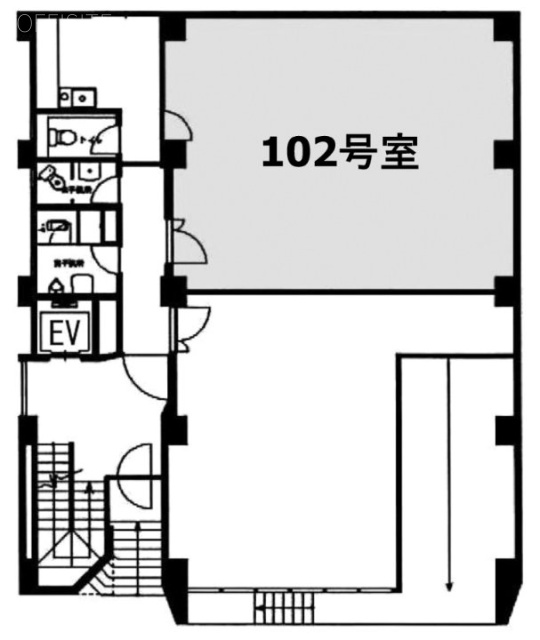 シーバード五反田ビル102 間取り図