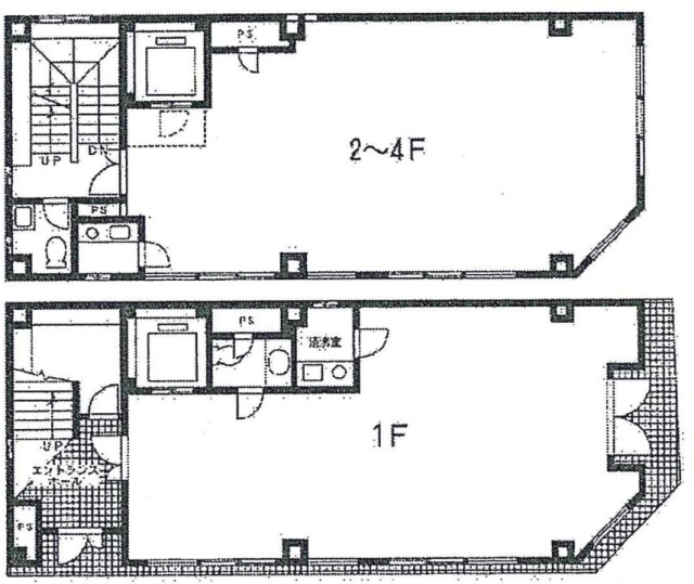 アネックス小舟ビル1F～4F 間取り図