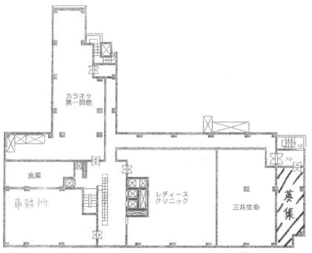 竹ノ塚Joyぷらざビル2F 間取り図