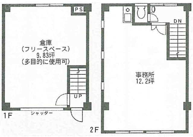 ウェルズ21津田沼パート8ビルF 間取り図