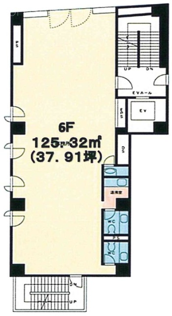 三軒茶屋ビル6F 間取り図