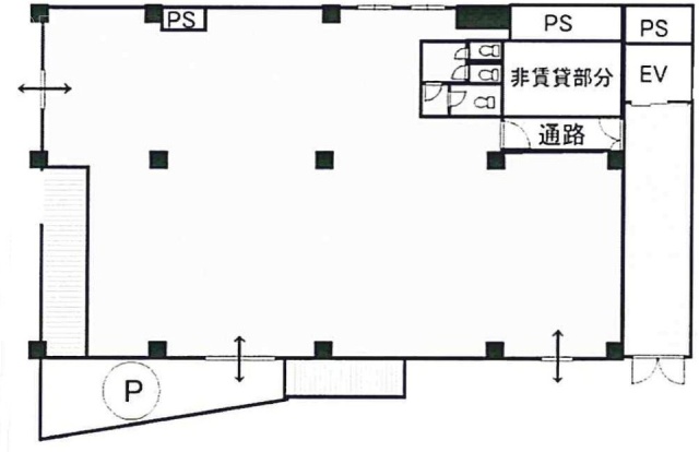 永島第二ビル1F 間取り図