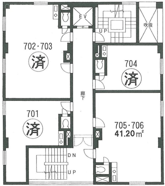 永谷テイクエイト705 間取り図