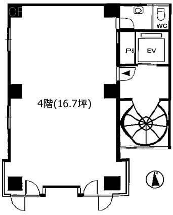 Roi Buil 赤坂4F 間取り図