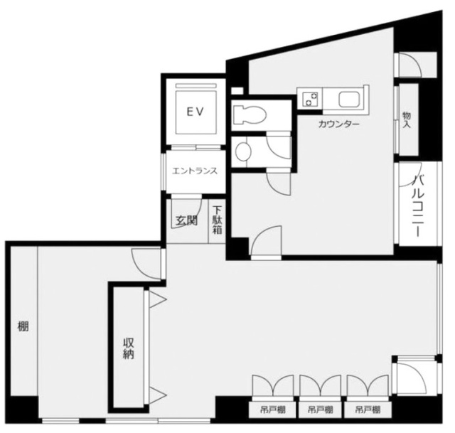 一番町フェニックスビル601 間取り図