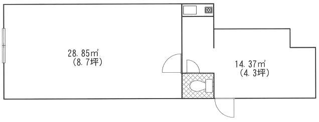 タケマエビル1F 間取り図