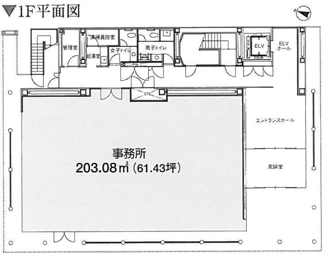 フィールド北参道1F 間取り図