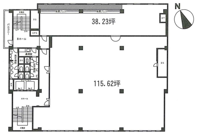ヤブ原ビル9F 間取り図
