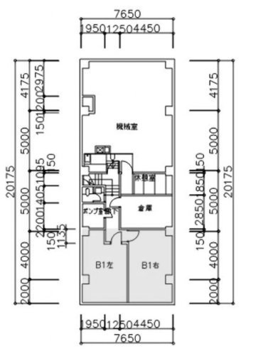 共同ビル中央2 間取り図