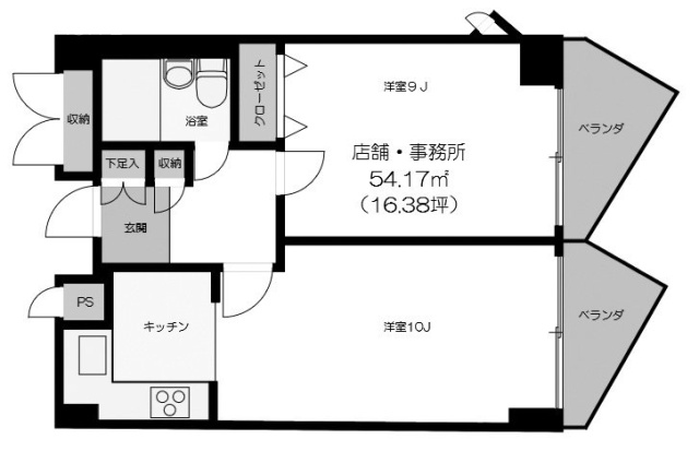 池袋シティハイツ501 間取り図