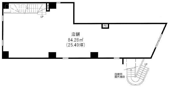 富久ロータリービル1F 間取り図