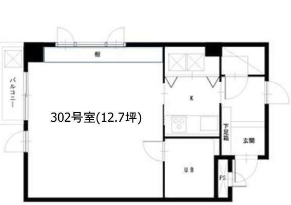 ドルチェ青山ビル302 間取り図