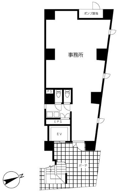 芝MKビル1F 間取り図