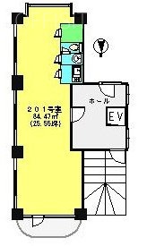 アルカサールビル2F 間取り図