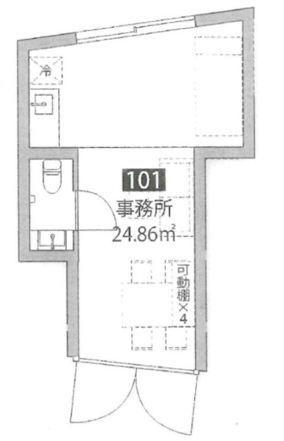 千駄ヶ谷テラス101 間取り図