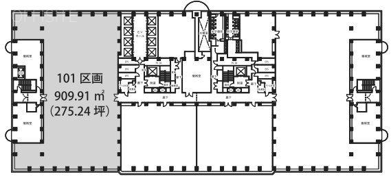 新宿アイランドタワー42101 間取り図