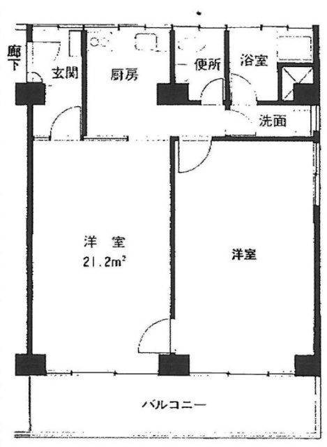 原宿アパートメンツビル411 間取り図
