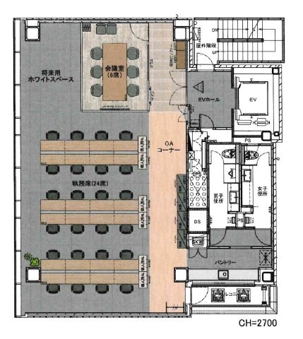 PMO岩本町2F 間取り図