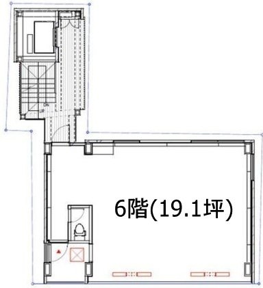 吉祥寺公園通りビル6F 間取り図