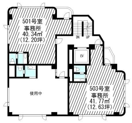 カワノ松原ビル503 間取り図