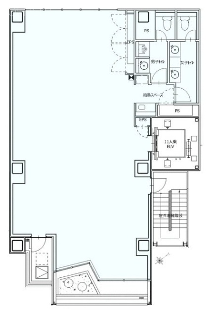 ARAプレイス赤坂5F 間取り図