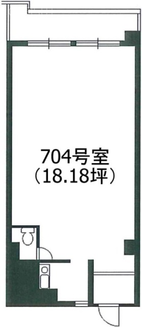 毛利ビル704 間取り図