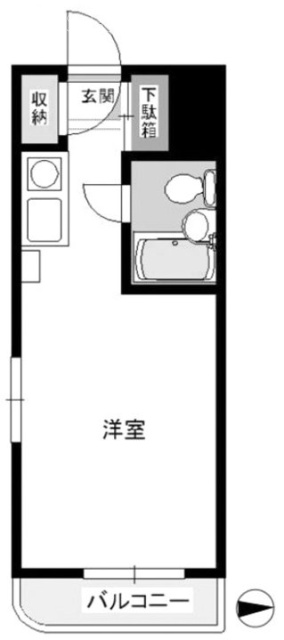西新宿ダイヤモンドパレス503 間取り図