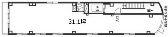 タカデン麻布十番6F 間取り図