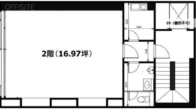 (仮)浅草6丁目ビル2F 間取り図