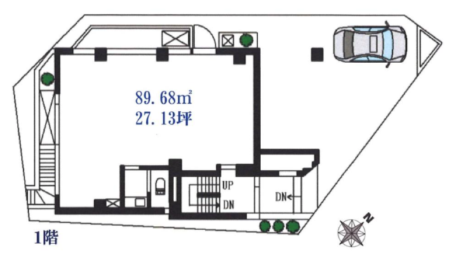 ムツミビル1F 間取り図