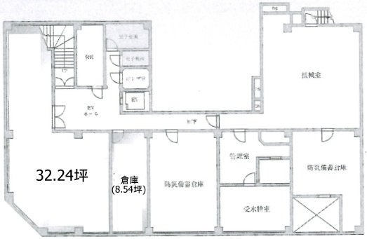 AIC共同ビル人形町B1F 間取り図