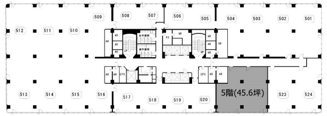 有楽町ビル5F 間取り図